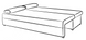 Диван Веста-1 джип коричневый (Мебель Сервис)