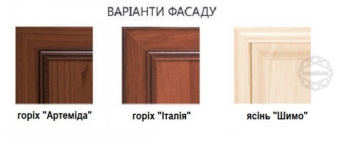 Секция мебельная МР-2700 + МР-2699 «Росава» Орех Артемида (БМФ)