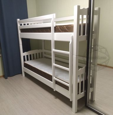 Ліжко двохярусне Бай-Бай MebiGrand 80x190 білий