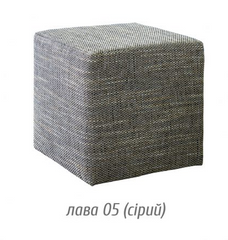 Пуфик лава 05 серый (Мебель Сервис)