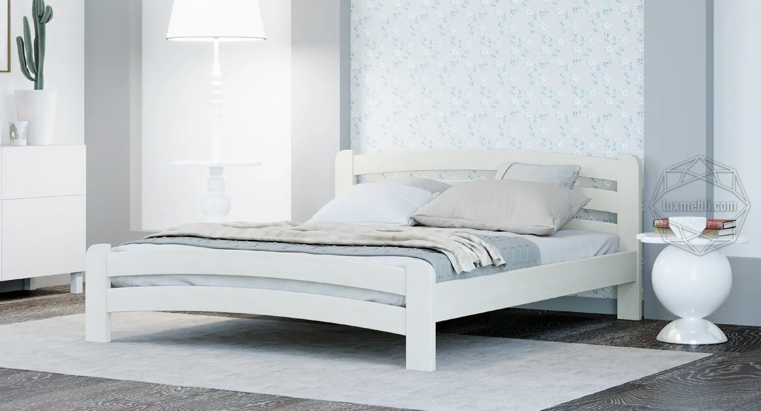Дерев'яні ліжка білі