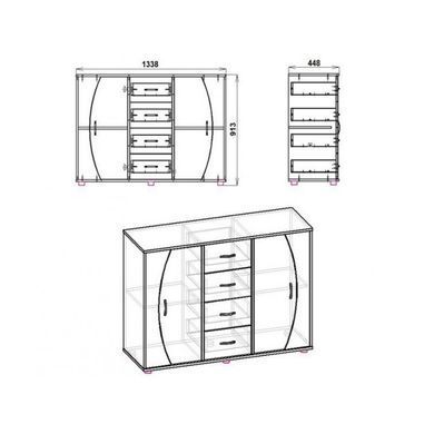 Комод-4-2-2 Нимфея альба (Компанит)
