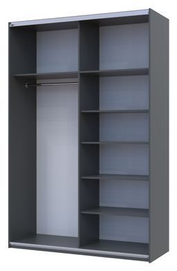 Шкаф-купе G-Caiser 160x240x60 2ДСП Графит/Дуб крафт серый (Дорос)