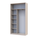 Шкаф-купе Сити Лайт 120x225x45 1ДСП/1зеркало Кашемир (Дорос)