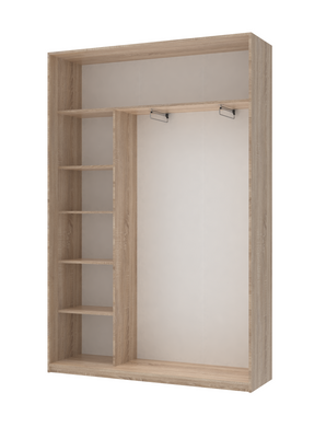 Шкаф-купе Сити Лайт 150x225x45 2ДСП Дуб сонома (Дорос)