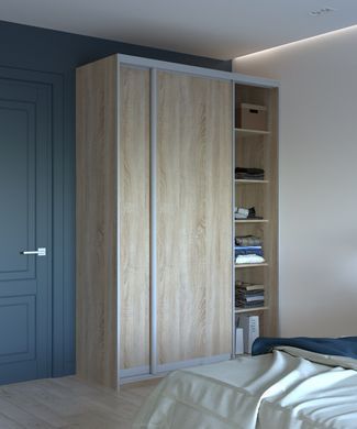 Шкаф-купе Сити Лайт 150x225x45 2ДСП Дуб сонома (Дорос)