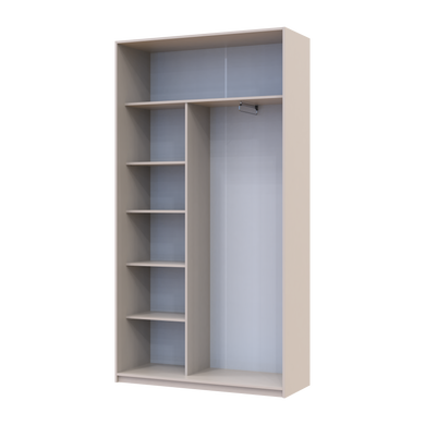 Шкаф-купе Сити Лайт 120x225x45 2зеркала Кашемир (Дорос)