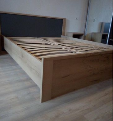 Кровать 160 Доминика Артисан/Серый (Мебель Сервис)