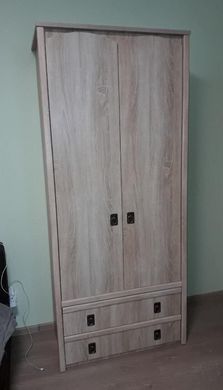 Шкаф 2Д+2Ш Валенсия Дуб самоа (Мебель Сервис)