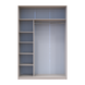 Шкаф-купе Сити Лайт 150x225x45 2ДСП Кашемир (Дорос)