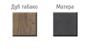 Шафа 2Д &laquo;Омега&raquo; Дуб табако/Матера (Меблі Сервіс)