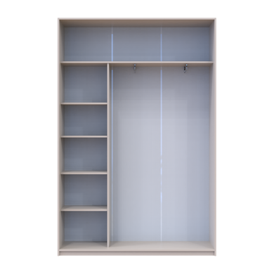 Шкаф-купе Сити Лайт 150x225x45 2зеркала Кашемир (Дорос)