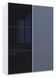 Шкаф-купе G-Caiser 180x240x60 1ДСП/1стекло Белый/Графит-Черный (Дорос)