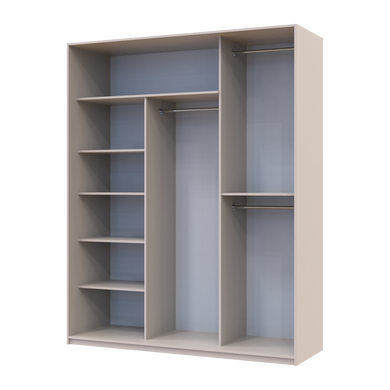 Шкаф-купе Сити Лайт 180x225x60 1ДСП/2зеркало Кашемир (Дорос)