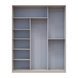 Шкаф-купе Сити Лайт 180x225x60 2ДСП/1зеркало Кашемир (Дорос)