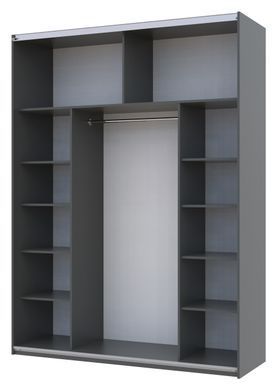 Шкаф-купе G-Caiser 180x240x60 2ДСП Графит/Графит (Дорос)
