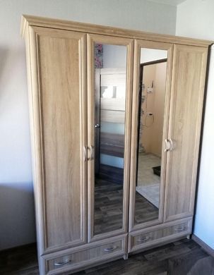 Шафа 4Д Соната Дуб самоа (Меблі Сервіс)