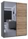 Шкаф-купе G-Caiser 180x240x60 1ДСП/1зеркало Графит/Дуб эвок (Дорос)