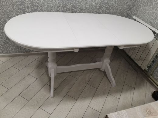 Стол раскладной обеденный Говерла 1200(+400)х800 белый