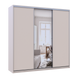Шкаф-купе Сити Лайт 225x225x60 2ДСП/1зеркало Кашемир (Дорос)