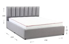 Кровать Монро 140х200 оббивка категория 1 (УМа)