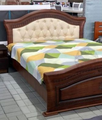 Ліжко 160 м'яка Мілано Вишня портофіно (Меблі Сервіс)