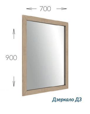 Зеркало 70 &laquo;Ника&raquo; Дуб сонома (Garant)