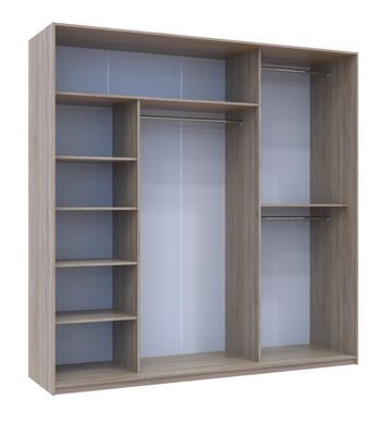 Шкаф-купе Сити Лайт 225x225x60 3ДСП Дуб сонома (Дорос)