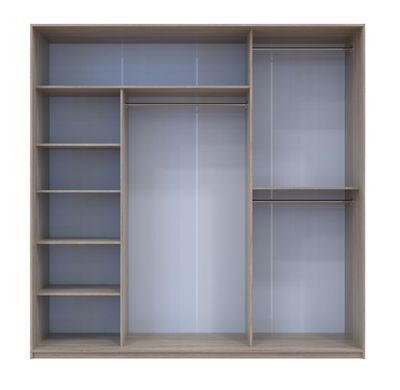 Шкаф-купе Сити Лайт 225x225x60 3ДСП Дуб сонома (Дорос)