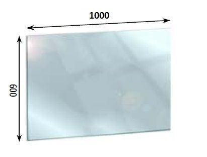 Дзеркало &laquo;Звичайне 600x1000&raquo; (INTELLI)
