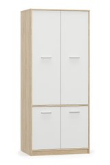 Шкаф 4Д «Типс» Дуб самоа/Белый (Мебель Сервис)